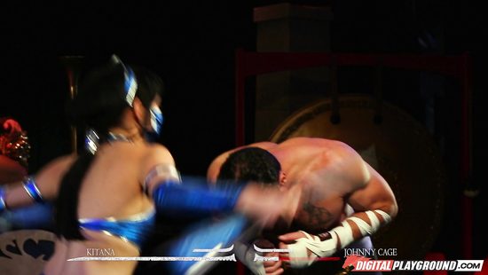 Порно пародия на Мортал Комбат, Китана vs Джонни