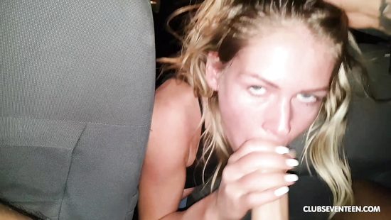 Сочный минет в машине на прощанье