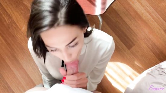 Оральное наказание вредной студентки