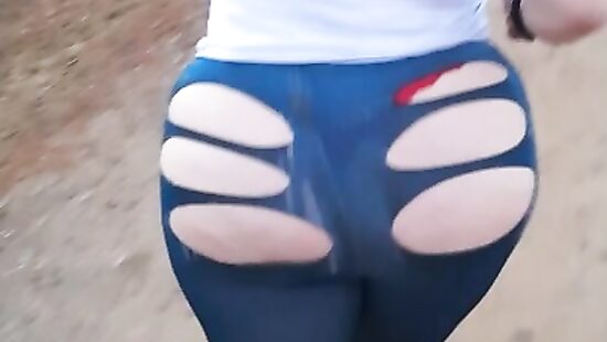 Big Ass Girl Jogging
