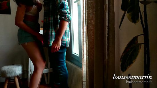 Нежный домашний секс на камеру молодой парочки от первого лица